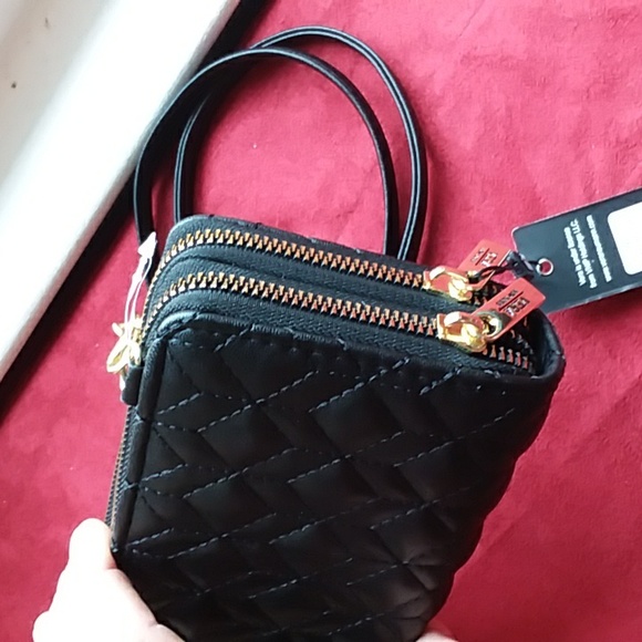 🎆Sale NEW with Tags and Condition Vera New York Black/Gold Crossbody - Picture 6 of 11